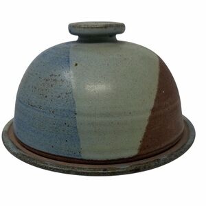 Vintages Handcrafted Stoneware Pottery Butter/Cheese Dish
